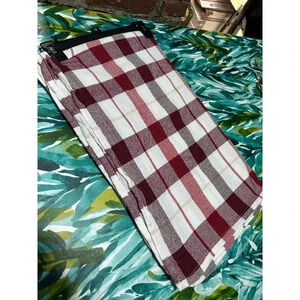 Cuisinart Red Plaid fabric tablecloth